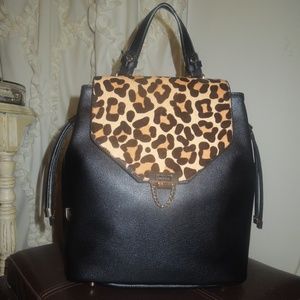 Dune Drew Pony Leopard Rucksack Backpack